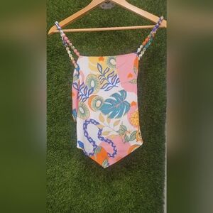 Rose+Olive Resort Floral Top Size Small